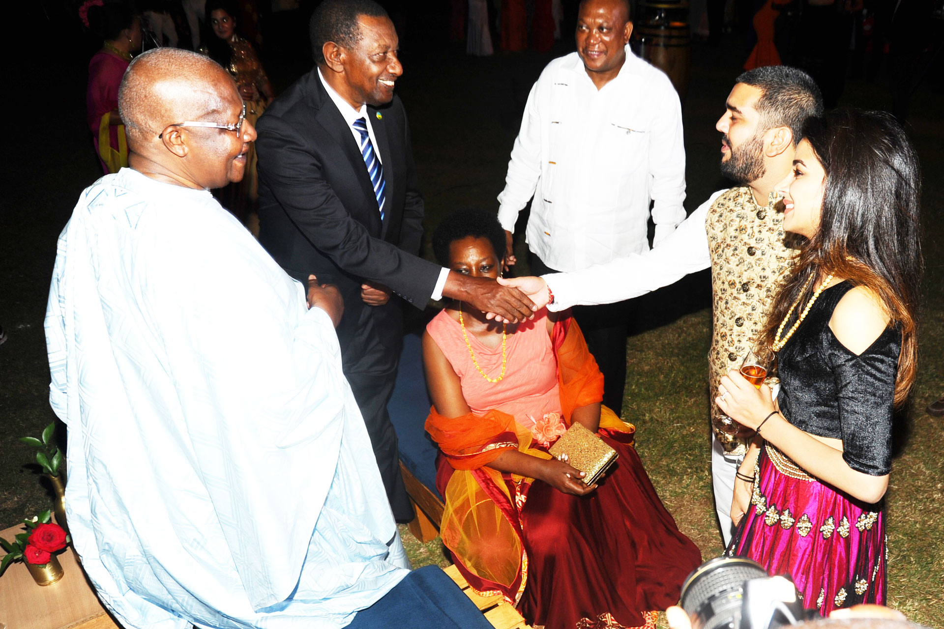 Foreign Foreign affairs minister for Uganda at Rajiv Ruparelia's wedding anniversary