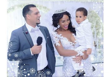 Former Miss Uganda, Sylvia Namutebi and Aly Allibhai in luxurious wedding anniversary