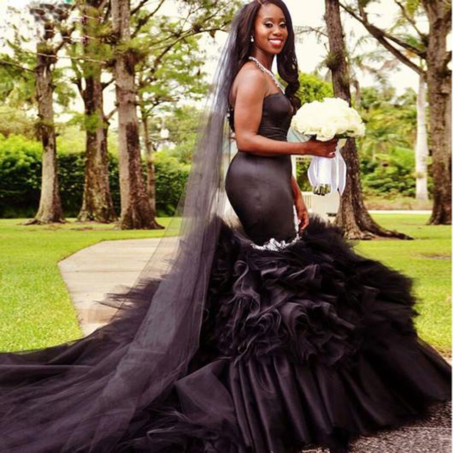 wearing a black wedding dress meaning