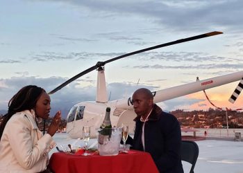 Ugandan man hires private chopper to propose to girlfriend