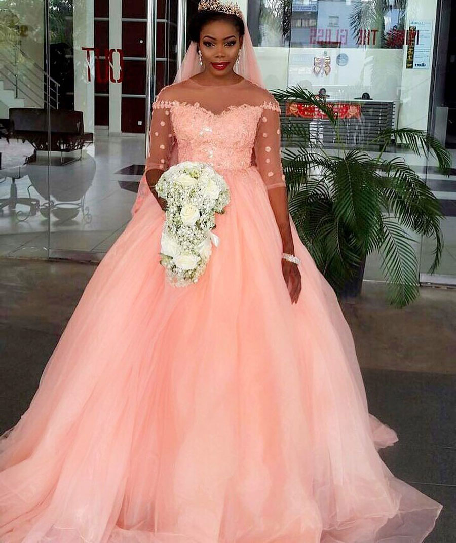 Different wedding gown colours and ...