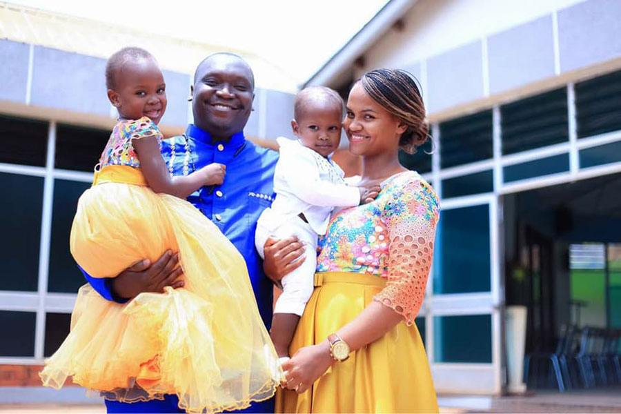 Daphine and Salvador  Idringi with their kids