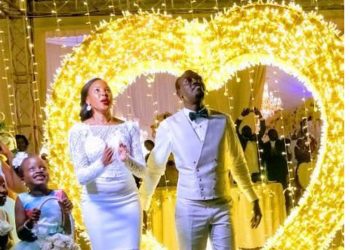 Apostle Grace Lubega sings to wife, Nicole Kavuma at wedding