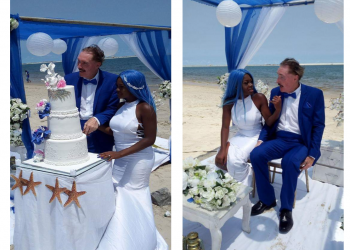 A blue colour affair as 65 year old man weds 21 year old woman