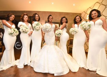 Exclusive Photos from John Dumelo’s white outdoor wedding