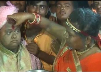 Disabled groom makes wedding celebration without a bride