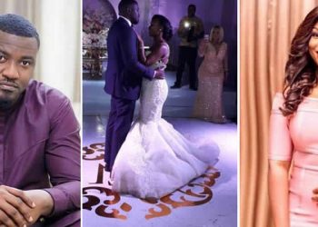 Ghanaian Actor John Dumelo weds longtime fiancée in white wedding