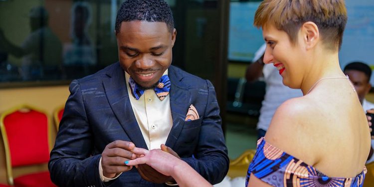 Ugandan based guitarist Charmant Mushaga makes simple intimate reception without spending millions