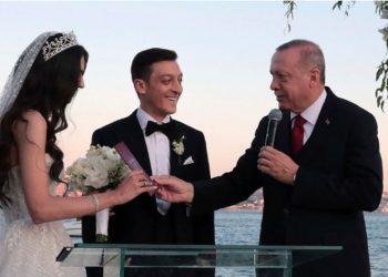Turkish president plays bestman at Mesut Ozil’s wedding