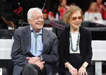 Former USA President Jimmy Carter and wife Rosalynn celebrate 73 years of marriage