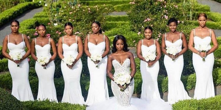 Stunning bridesmaids dresses for a modern wedding