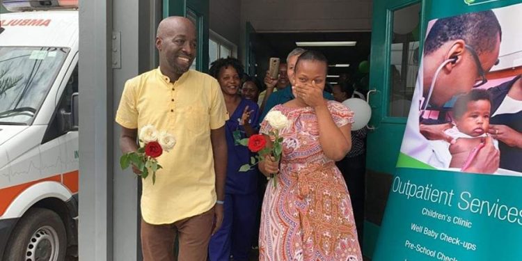 Cake baker’s husband who had a clot in the lungs gets discharged
