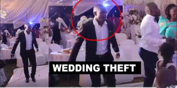 Wedding thief’s tactics exposed as he gets caught on camera