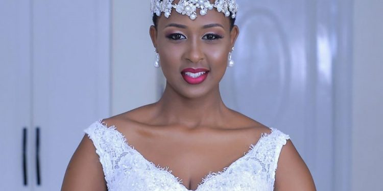 City commercial model Tania Rakeri rocks Shs20,000 hairstyle on her wedding