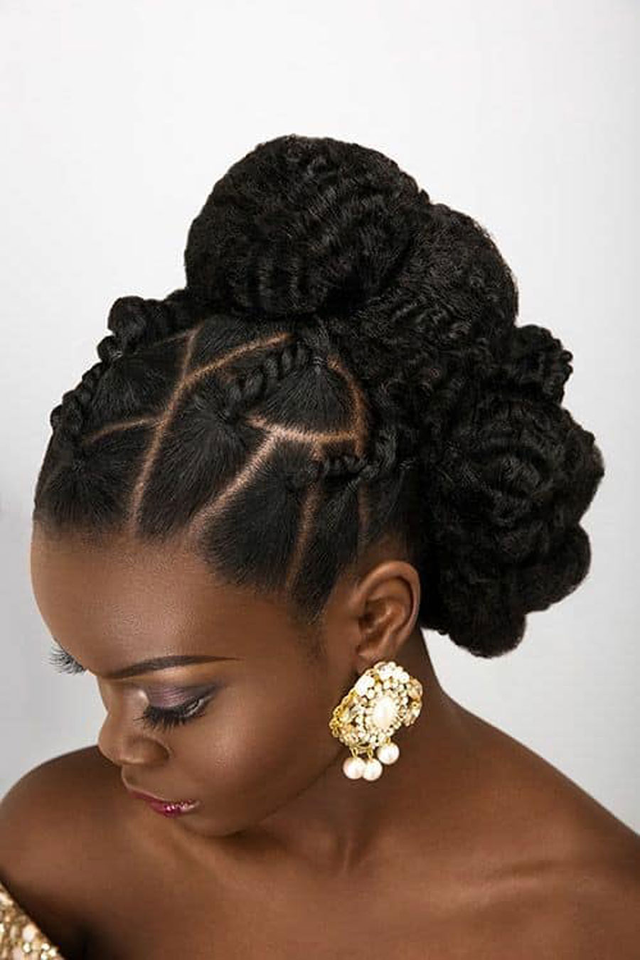 African wedding updos for shop natural black hair