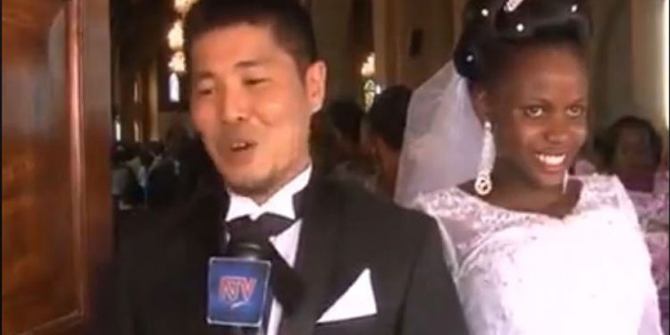 Japanese man from Ngabi Clan marries Ugandan woman