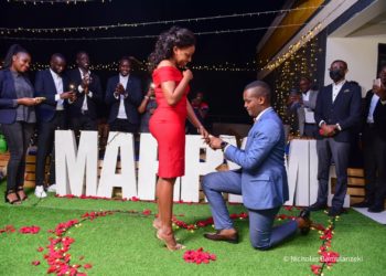 Journalist Canary Mugume proposes to girlfriend in private ceremony