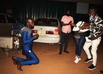 Saudi Arabian returnee surprised with proposal at Entebbe airport soon as she landed