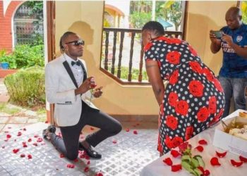Kenyan gospel singer Guardian Angel proposes to 51-year-old girlfriend on her birthday