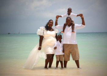 It was a beach vow renewal for the Mugaruras