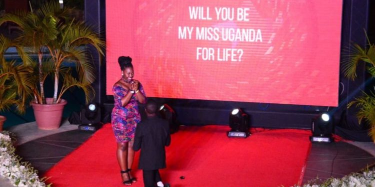 He ended the night with the Miss Uganda of his life