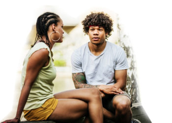 Telling someone you like them