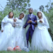 I take you to be my wives: Congolese man marries triplets in colorful ceremony