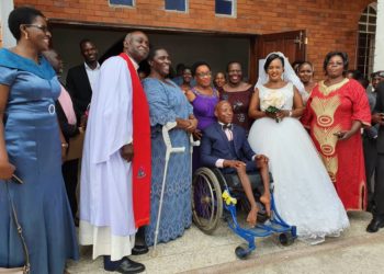 Merrymaking as Ntungamo district PWD councilor, Rwakabare weds