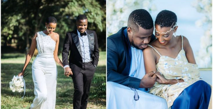 Bride rocks short hair as she says ‘I do’ to Makula Pictures’ CEO