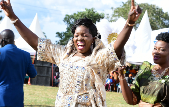 Lira Woman Member of Parliament Linda Auma introduces fiancé