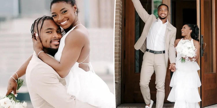 Gymnast Simone Biles gets married to NFL’s Jonathan Owens  